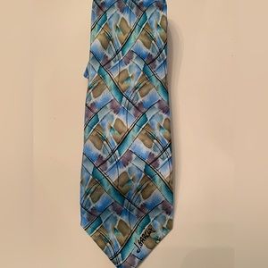 J Garcia silk tie.   Northern Lights 2013.   Teal sage turquoise
